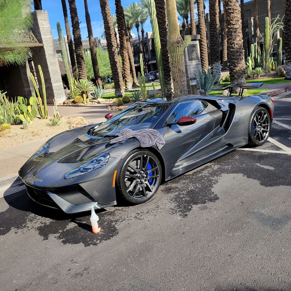 Ford GT carbon fiber after detail