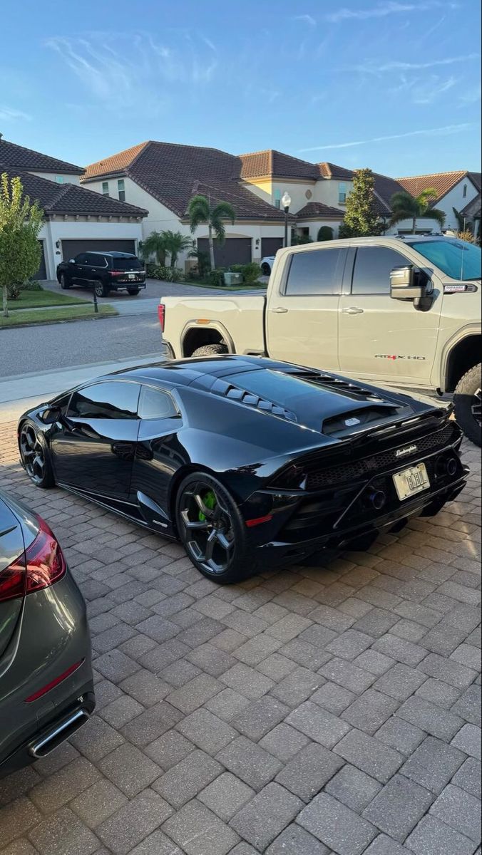 Black Lamborghini Huracán rear after detail